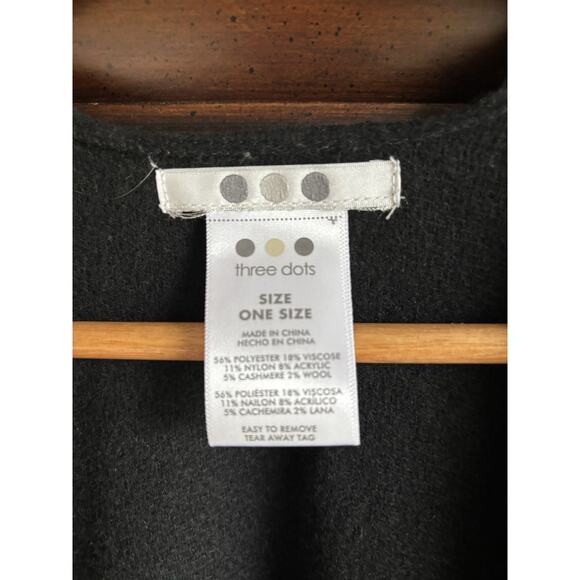 Women's Cashmere Blend Wrap Fringe Scarf Poncho Kimono One Size - Picture 6 of 7